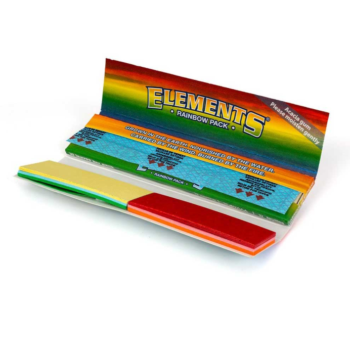 Elements Rainbow Connoisseur Kingsize Rolling Papers with Tips - Everyday Smoking