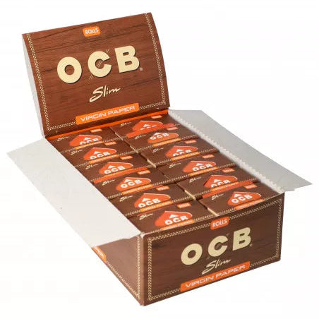 OCB Brown 4 Meter Slim Virgin Rolls - Everyday Smoking