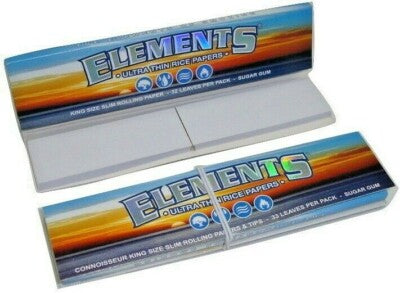 Elements Blue Ultra Thin Kingsize Rolling Papers with Tips - Everyday Smoking