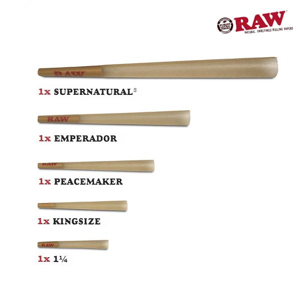 Raw 5 Stage RAWKET Pre Rolled Cones - Everyday Smoking 
