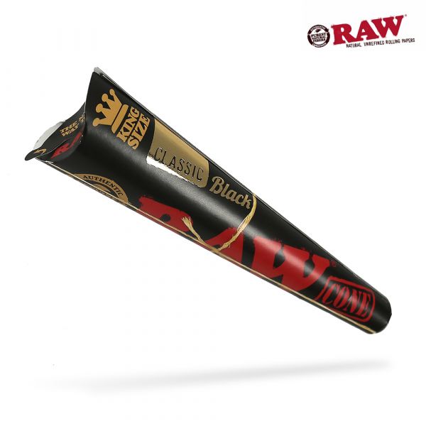 Raw Black Pack of 3 Kingsize Pre Rolled Cones - Everyday Smoking 