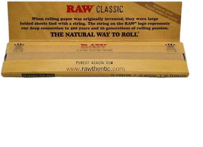 Raw Classic Kingsize Rolling Paper - Everyday Smoking 