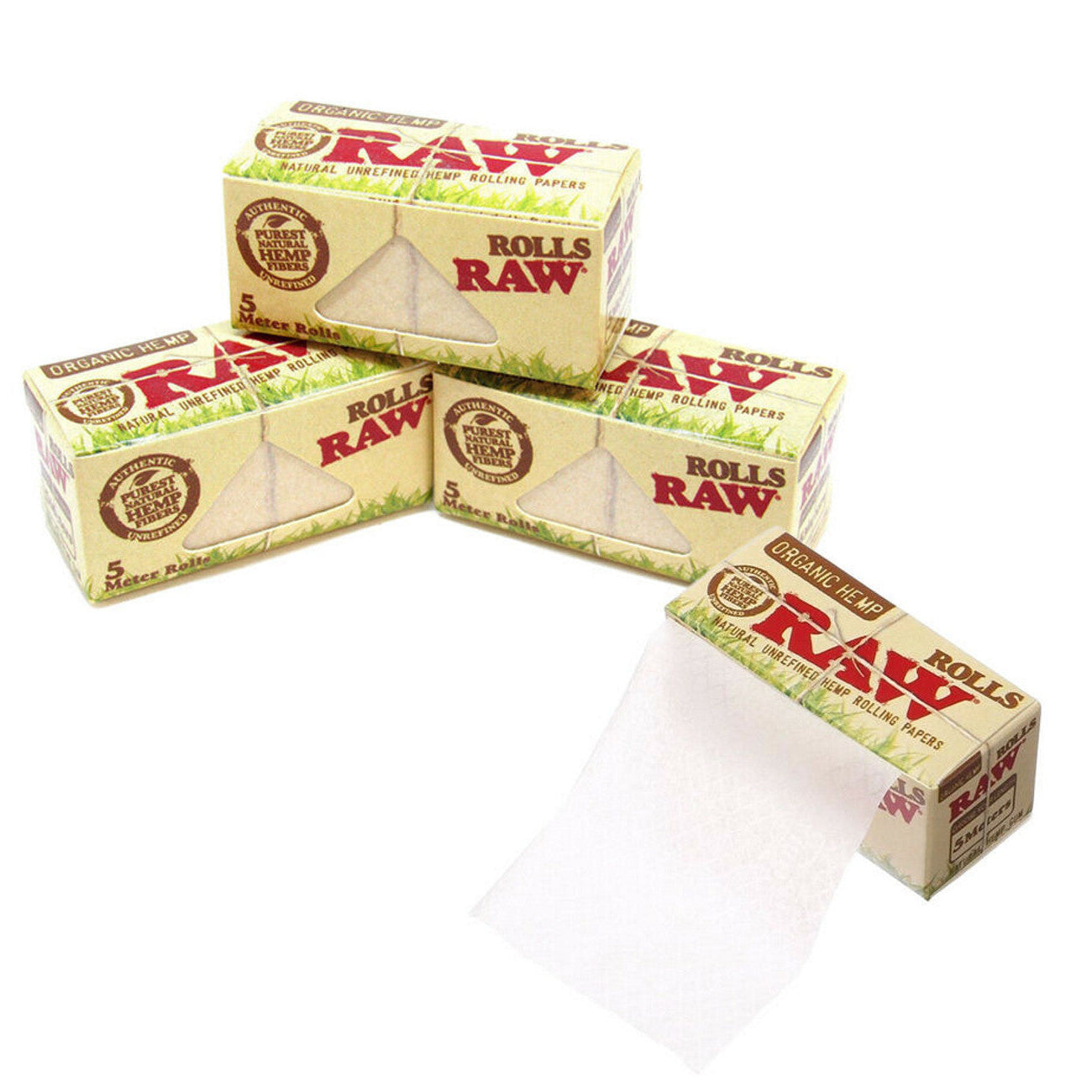 Raw Organic Hemp 5 Meters Kingsize Rolls - Everyday Smoking 