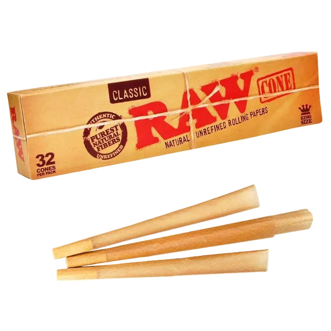 Raw Classic 32 Kingsize Pre Rolled Cones - Everyday Smoking 