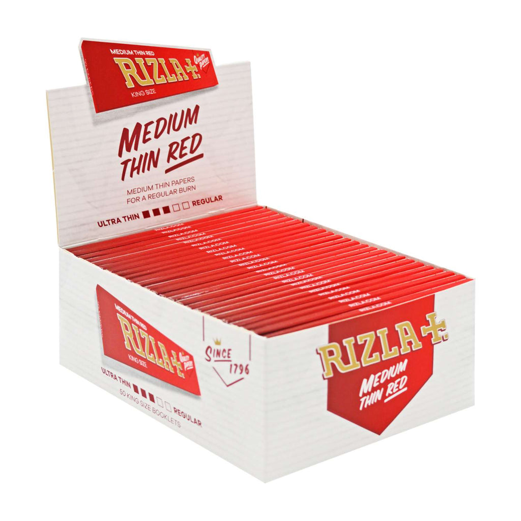 Rizla Medium Thin Red Kingsize Rolling Papers - Everyday Smoking 