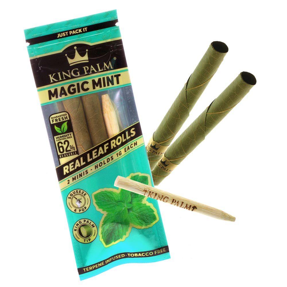 King Palm "Magic Mint" Real Leaf Blunt Wraps - Everyday Smoking 