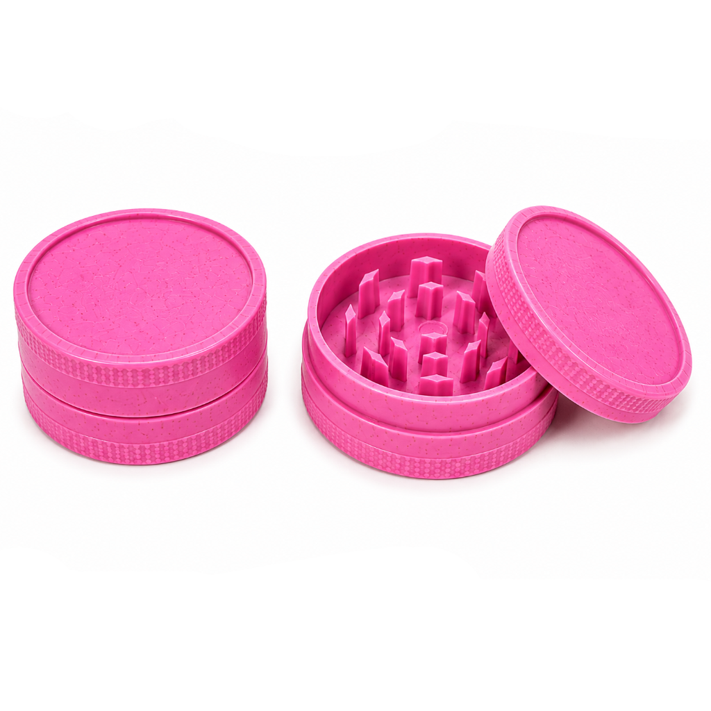 Everyday Smoking biodegradable 2-part grinder with eco-friendly design, metal grinding teeth, and compact portable size.