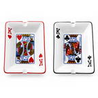 Ceramic ashtray featuring King playing card design by Everyday Smoking, with a round shape and detailed playing card motif.