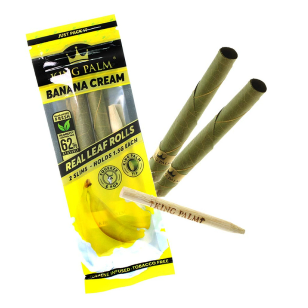 King Palm "Banana Cream" Real Leaf Blunt Wraps - Everyday Smoking 