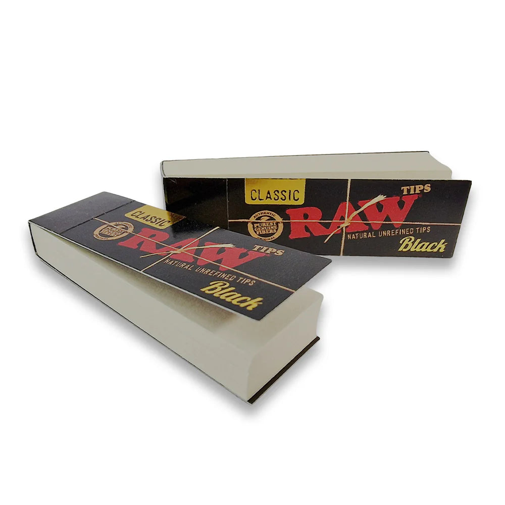 Raw Black Classic Rolling Tips - Everyday Smoking 