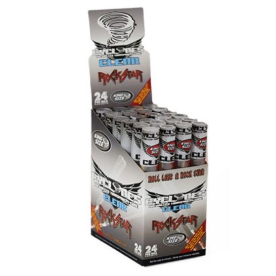 Cyclones "Rockstar" Clear Pre Rolled Cones