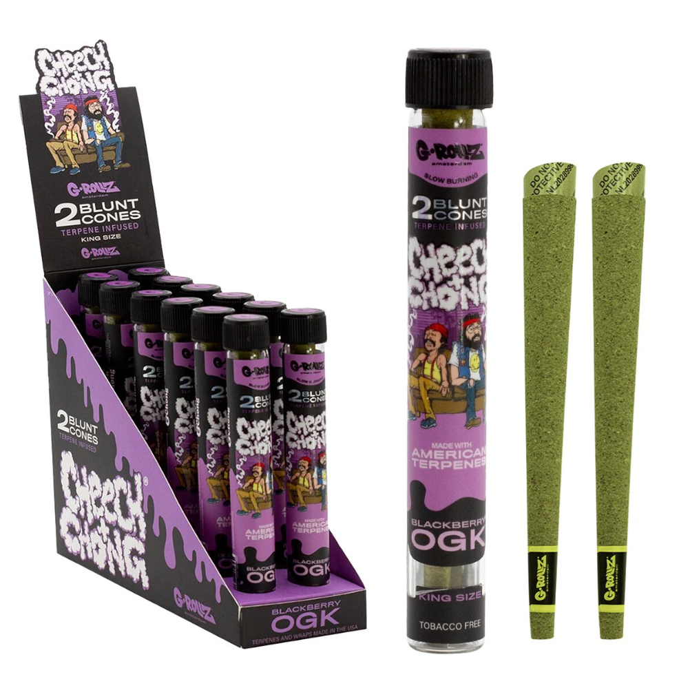 G Rollz Cheech & Chong "Blackberry OGK" Terpene Infused Blunt Cones - Everyday Smoking 