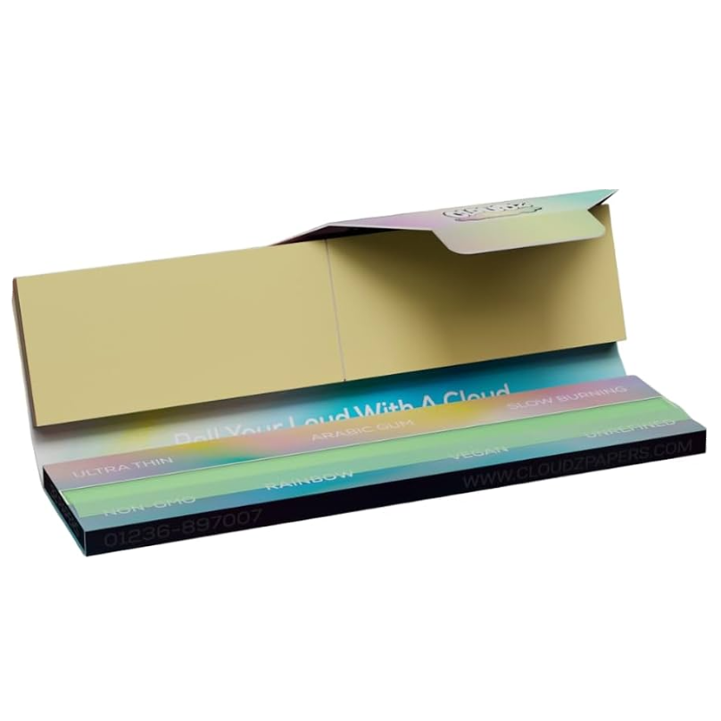 Cloudz White Kingsize Rolling Paper with Tips - Everyday Smoking 