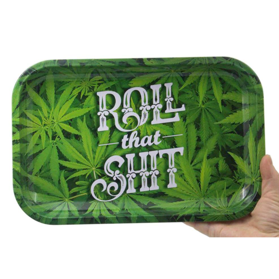 "Roll That Shit" Medium Rolling Tray - Everyday Smoking 