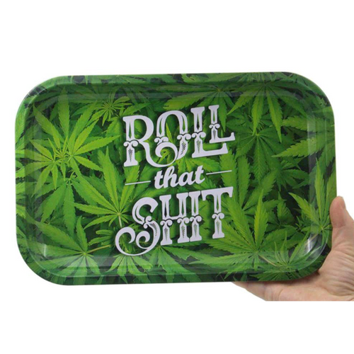 "Roll That Shit" Medium Rolling Tray - Everyday Smoking 