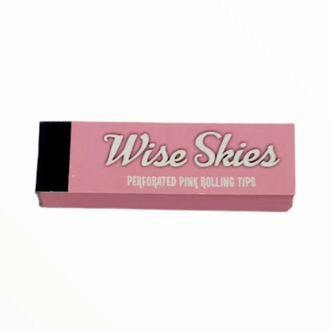 Wise Skies Pink Perforated Rolling Tips - Everyday Smoking 