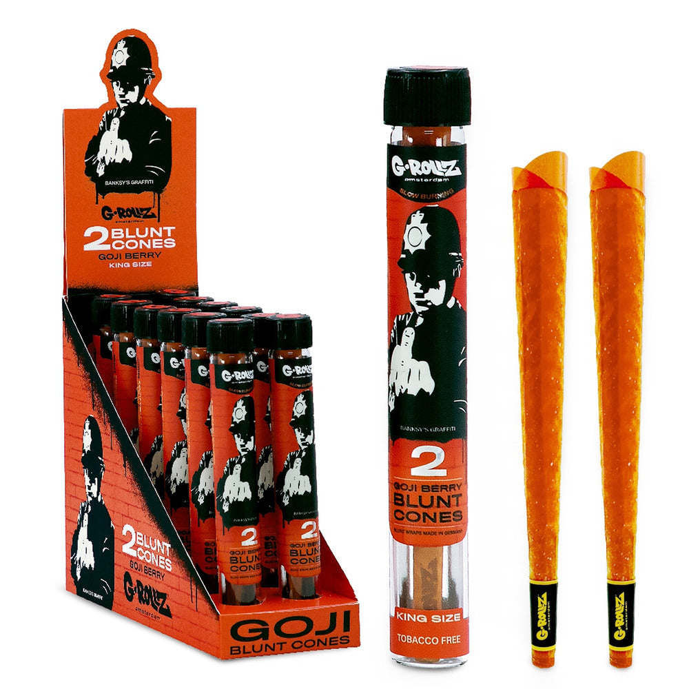 G Rollz Banksy's Graffiti "Goji Berry" Blunt Cones - Everyday Smoking 