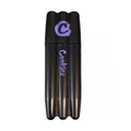 Cookies black plastic triple cone holder case holding three king size slim cones
