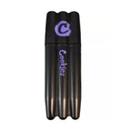 Cookies black plastic triple cone holder case holding three king size slim cones
