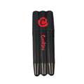 Cookies red triple joint holder black plastic case for three king size slim cones
