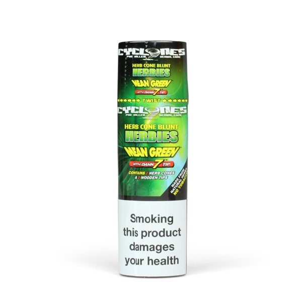 Cyclones Herbies Mean Green Hemp Cones with Tips - Everyday Smoking 