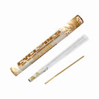 Cyclones white chocolate clear pre rolled cone with roach tip and packing stick in protective tube
