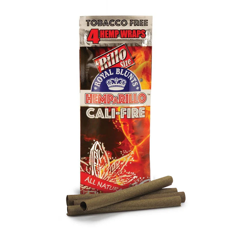 Hemparillo Royal Blunts Cali Fire rillo size hemp wraps pack