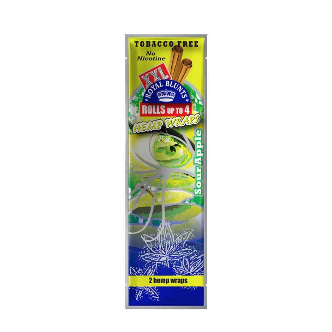 Hemparillo Royal Blunts Sour Apple XXL hemp wraps