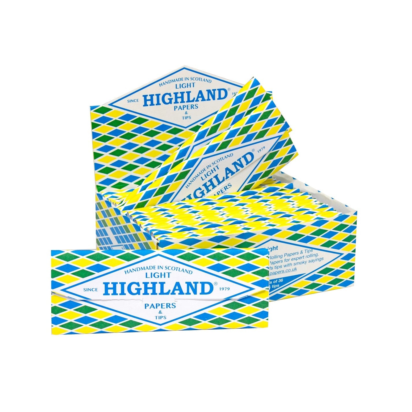 Highland Light rolling papers with tips
