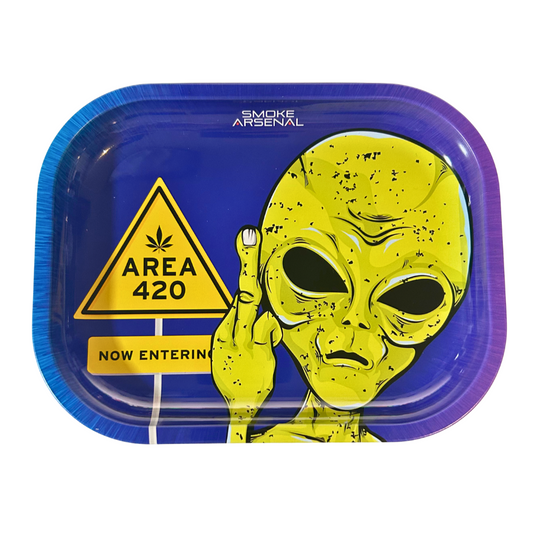 Area 420 Alien Small Rolling Tray - Everyday Smoking 