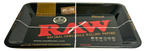 Raw Black Square Small Rolling Tray - Everyday Smoking 