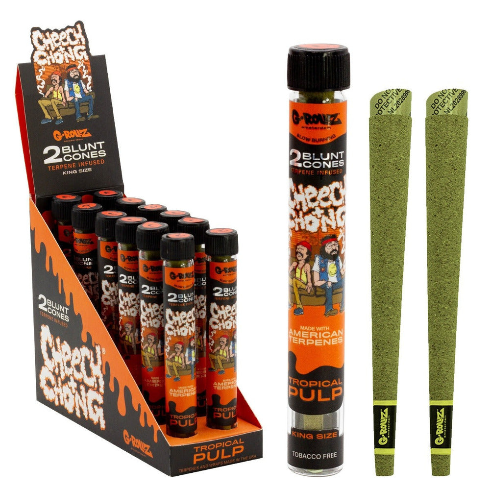 G Rollz Cheech & Chong "Tropical Pulp" Terpene Infused Blunt Cones - Everyday Smoking 