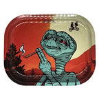 Smoking Alien Small Rolling Tray - Everyday Smoking 