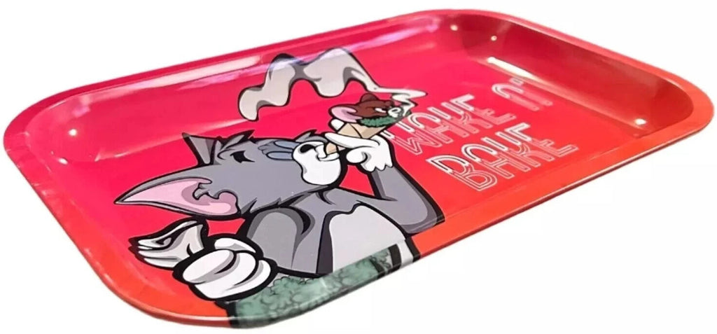 Tom & Jerry "Wake N Bake" Medium Rolling Tray - Everyday Smoking 