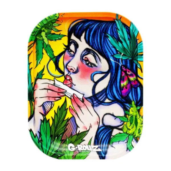 G Rollz Moth Lick Small Rolling Tray - Everyday Smoking 