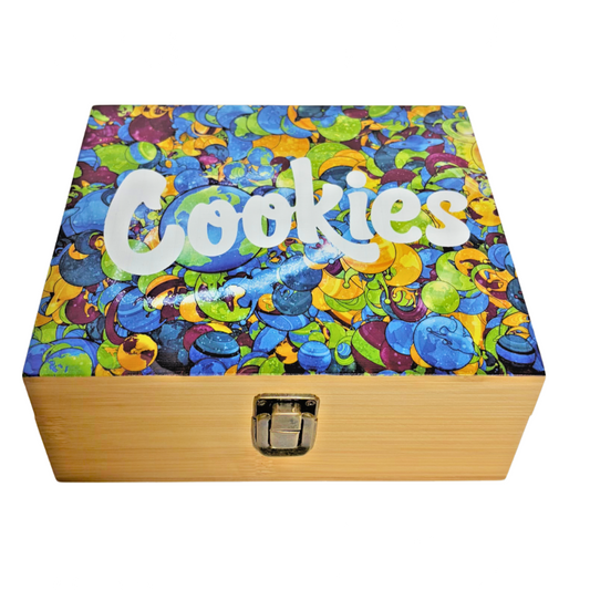 Cookies Large Wooden Rolling Box - Everyday Smoking 