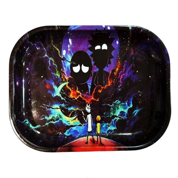 Rick & Morty Galaxy Small Rolling Tray - Everyday Smoking 