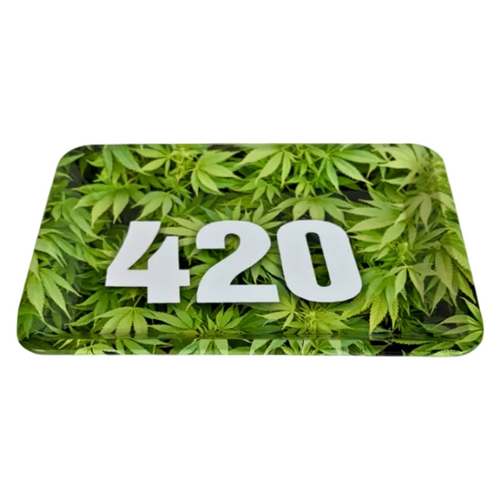 420 Leaf Small Rolling Tray - Everyday Smoking 