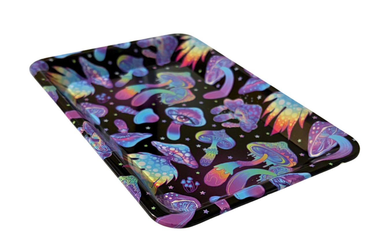 Mushroom Pattern Small Rolling Tray - Everyday Smoking 