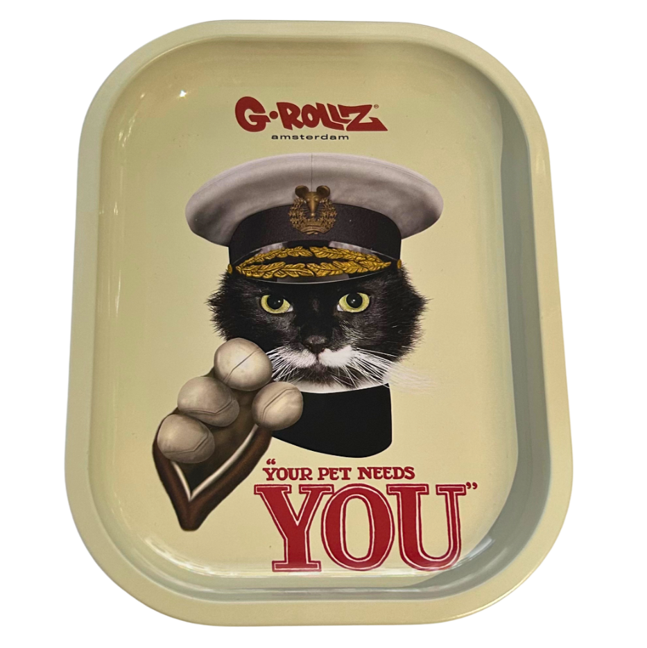 G Rollz Cat Army Small Rolling Tray - Everyday Smoking 