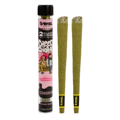 G Rollz Cheech & Chong "Strawberry Cheesecake" Terpene Infused Blunt Cones - Everyday Smoking 