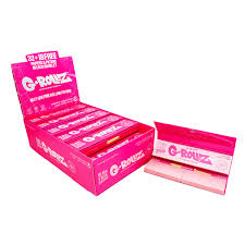 G Rollz Lightly Dyed Pink Rolling Papers with Tips - Everyday Smoking 
