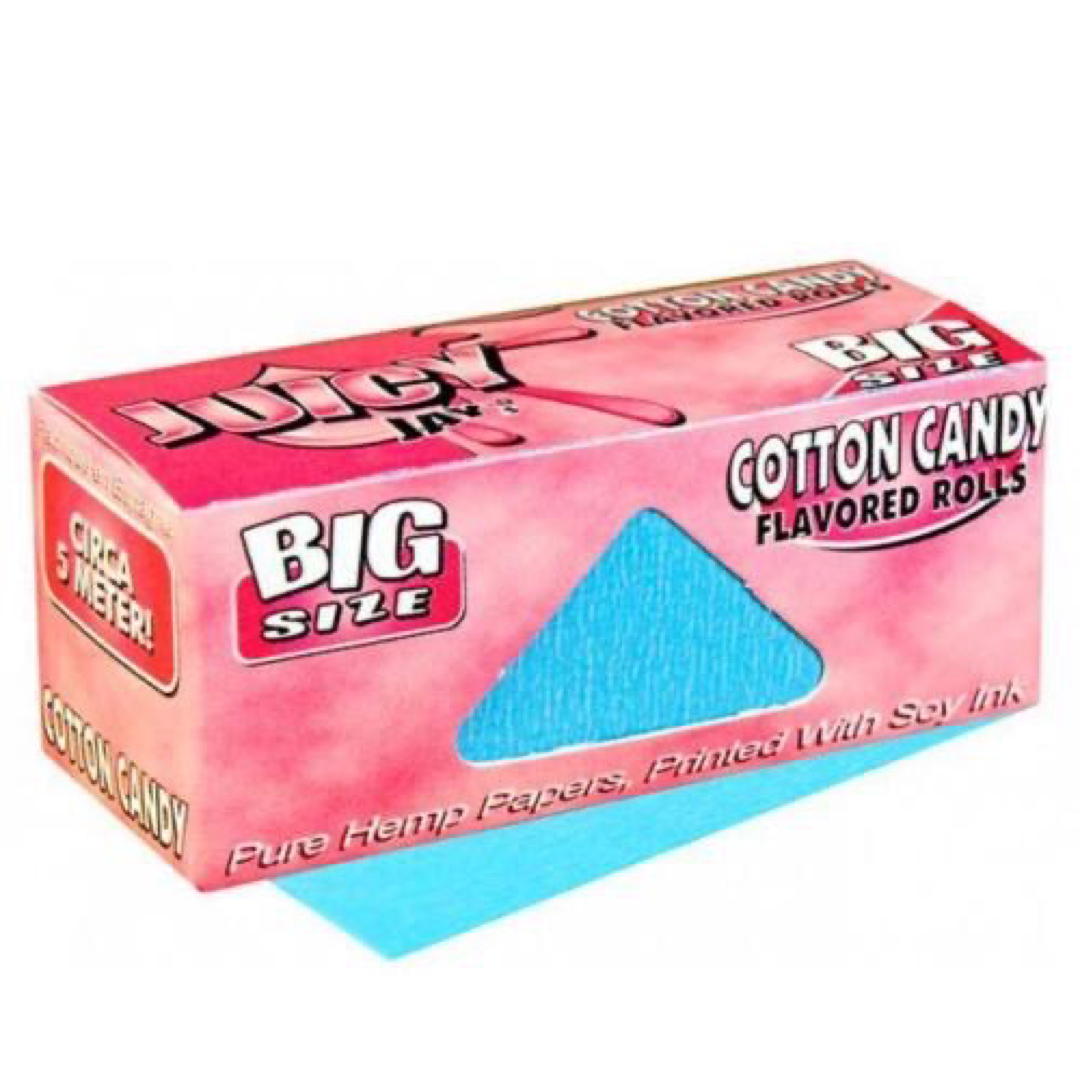 Juicy Jay Cotton Candy flavoured rolling paper roll big size 5 metre 15ft pack