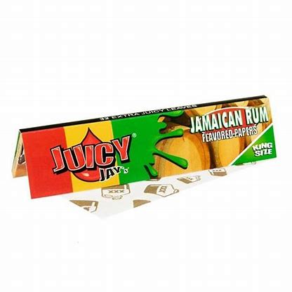 Juicy Jay Jamaican Rum King Size Slim Rolling Papers