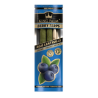 King Palm Berry Terps real leaf slim blunt wraps with squeeze and pop terpene filter and bamboo packing stick