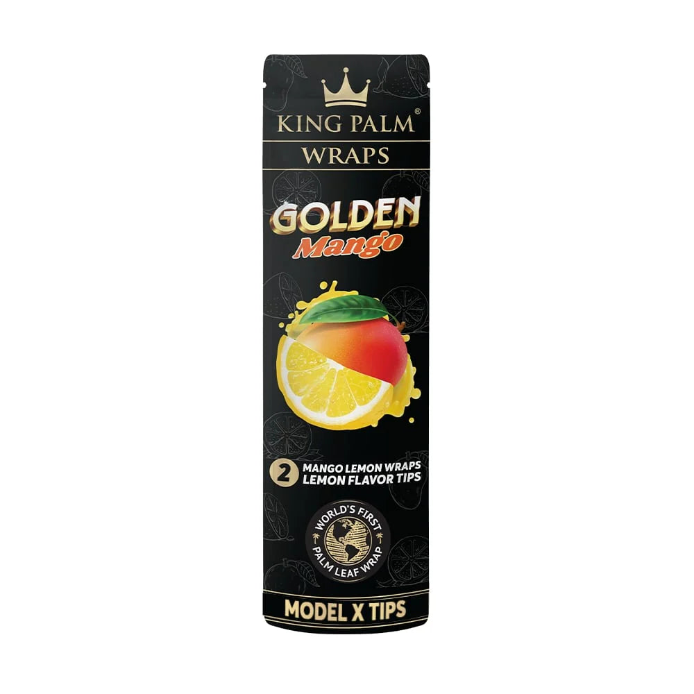 King Palm Golden Mango lemon palm leaf blunt wraps tobacco free