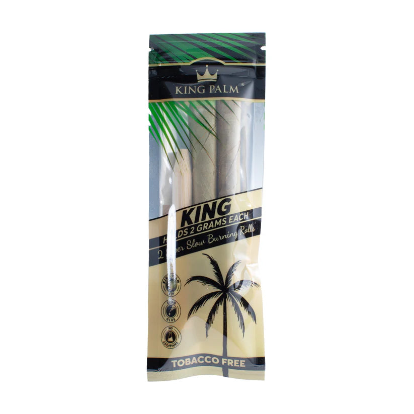 King Palm super slow burning king size real leaf blunt rolls tobacco free