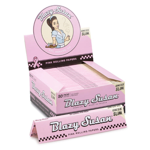 Blazy Susan Pink Kingsize Rolling Papers - Everyday Smoking 