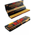 RAW Black Classic Connoisseur Kingsize rolling papers with tips made from natural unrefined fibres