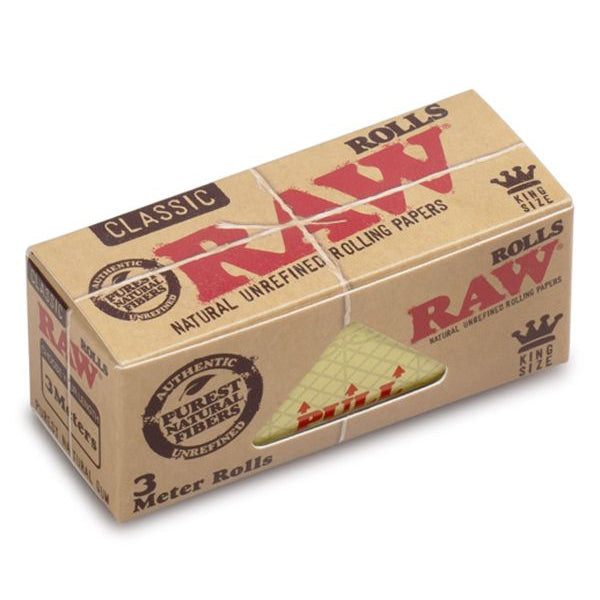 RAW Classic 3 meter king size rolling paper roll
